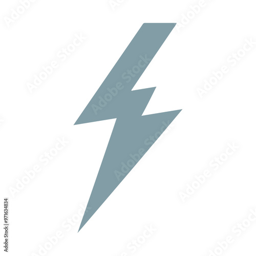 flash lightning bolt icon. Electric power symbol. Power energy sign, vector illustration 