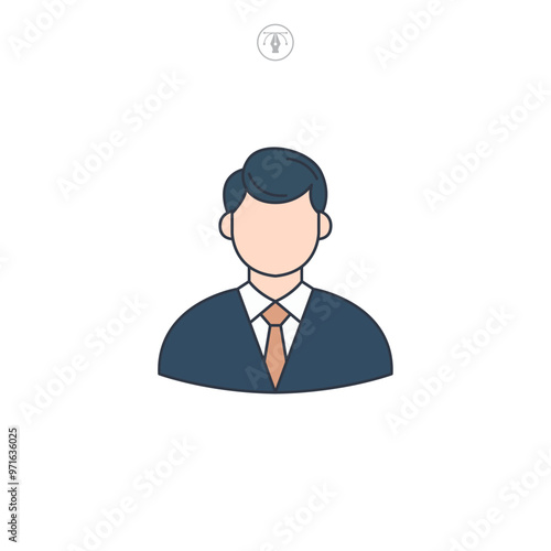 Judge icon symbol vector illustration isolated on white background