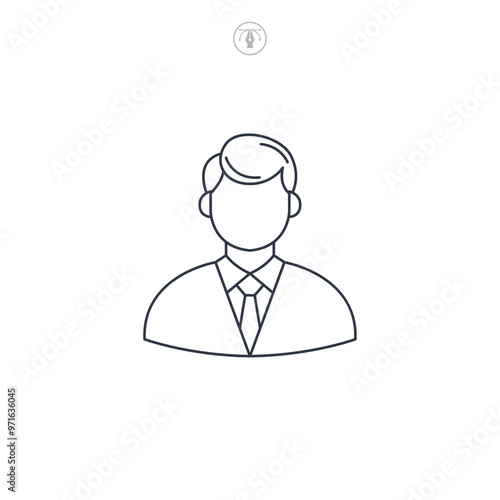 Judge icon symbol vector illustration isolated on white background