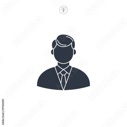 Judge icon symbol vector illustration isolated on white background