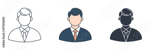 Judge icon symbol vector illustration isolated on white background