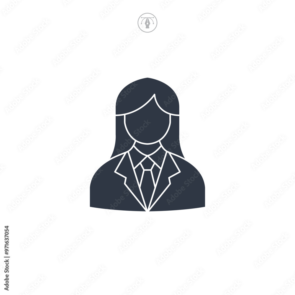 Judge icon symbol vector illustration isolated on white background Judge icon symbol vector illustration isolated on white background