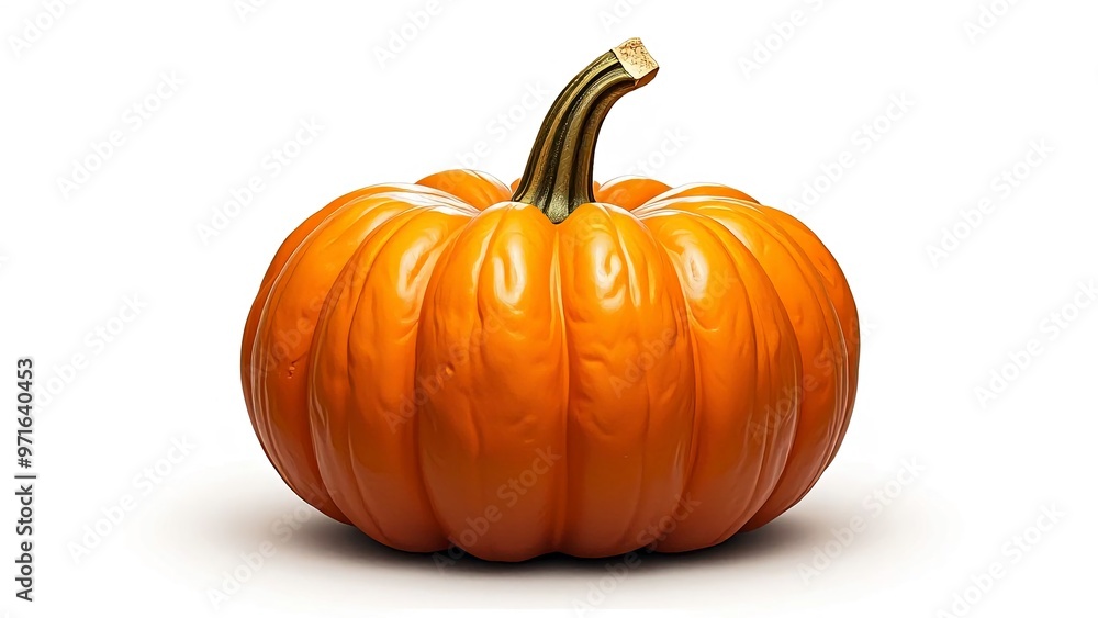 pumpkin top view on white background pumpkin top view on white background