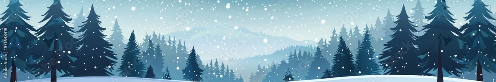 Obraz premium winter forest.