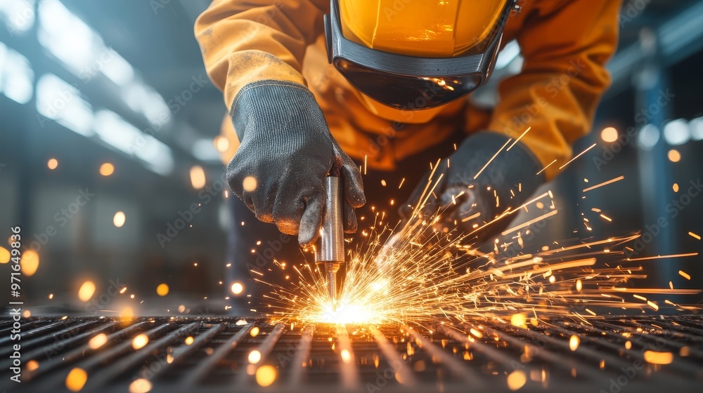 Marine repair work, deep-sea welding ensuring safety. Marine repair work, deep-sea welding ensuring safety.