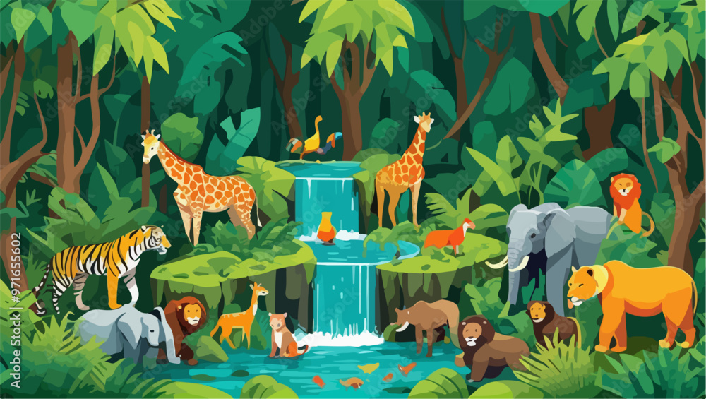 Obraz premium Tropical Expeditions: Into the Jungle