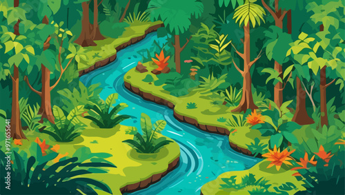 A Journey Through Dense Rainforest