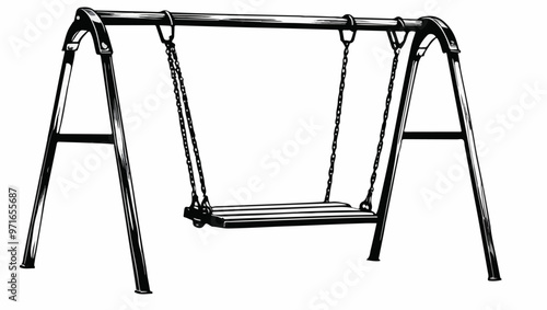 Isolated Swing Set Design for Outdoor Play