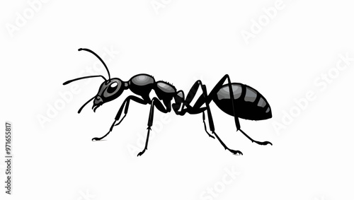 Detailed Ant Vector Illustration