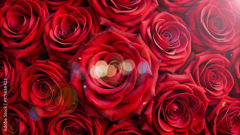 pile of red roses with shining sunlight pile of red roses with shining sunlight