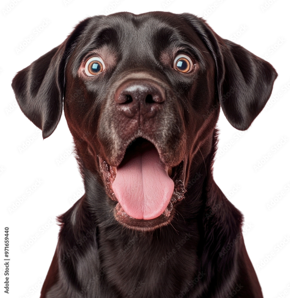 Surprised dog face labrador retriever animal. Surprised dog face labrador retriever animal.