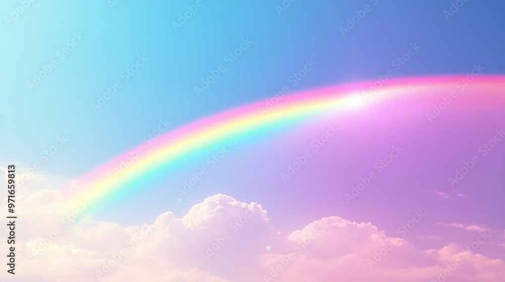 A clear sky displays a soft gradient of colors, where rainbow hues gently merge with colorful hues on the horizon. Beautiful sky with a sense of serenity. A clear sky displays a soft gradient of colors, where rainbow hues gently merge with colorful hues on the horizon. Beautiful sky with a sense of serenity.