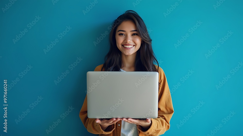 woman holding a tablet computer woman holding a tablet computer