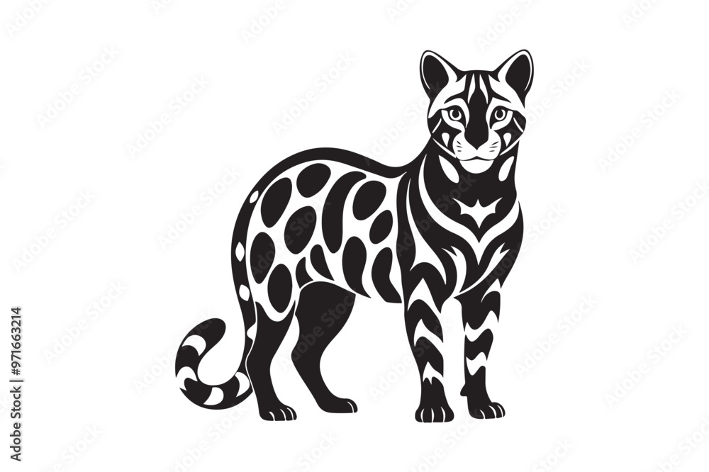 Ocelot silhouette vector illustration, Ocelot silhouette vector, Ocelot silhouette PNG Ocelot silhouette vector illustration, Ocelot silhouette vector, Ocelot silhouette PNG