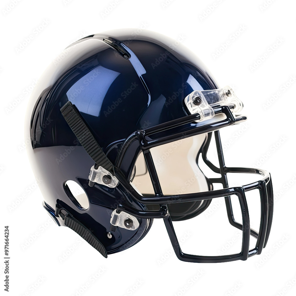 Naklejka premium A navy blue football helmet
