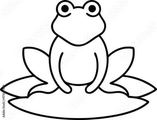 Tree Frog Serenade Vector Adventures on a Lily Pad
