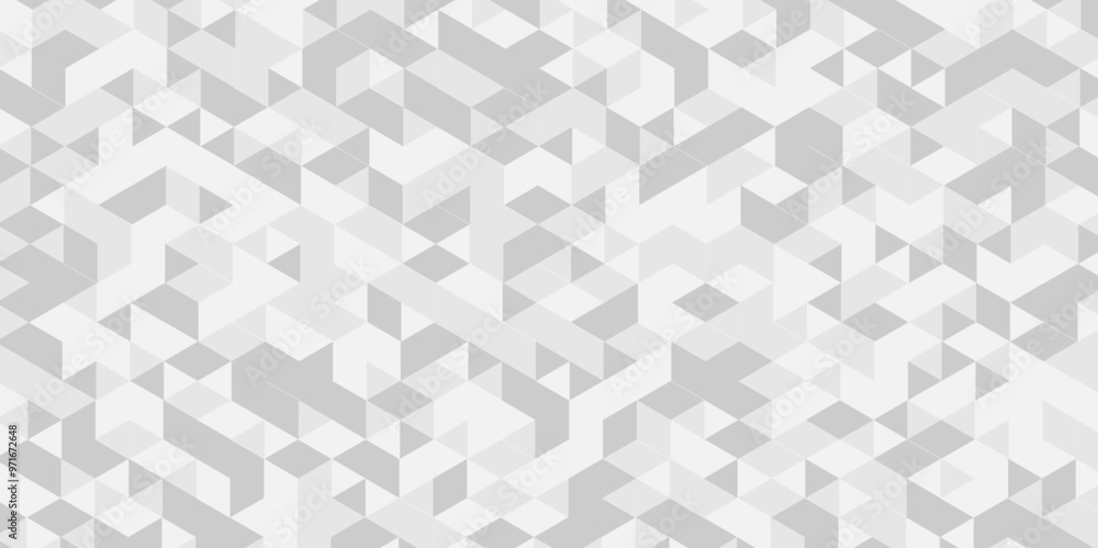 Minimal Vector seamless gray and white cube square creative low polygon diamond pattern gray Polygon Mosaic triangle texture background. Minimal Vector seamless gray and white cube square creative low polygon diamond pattern gray Polygon Mosaic triangle texture background.