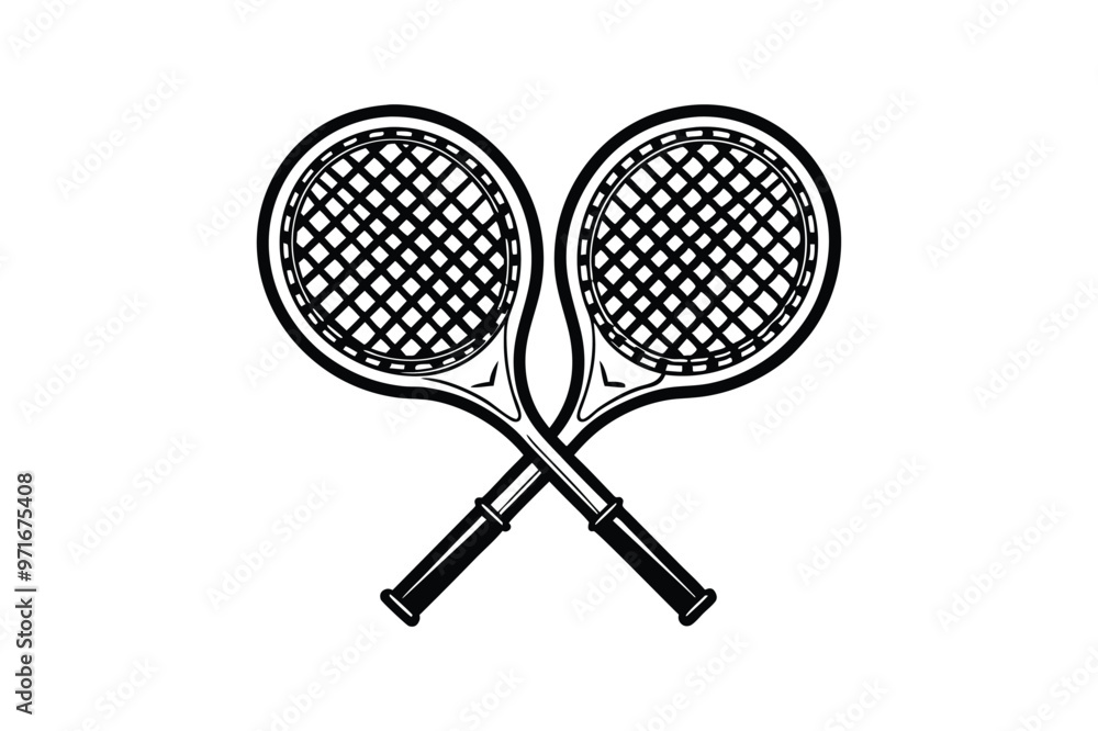 Padel Racket vector line art illustration Padel Racket vector line art illustration