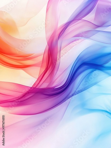 A vibrant abstract background showcasing flowing waves of color, blending seamlessly in shades of pink, blue, and orange.