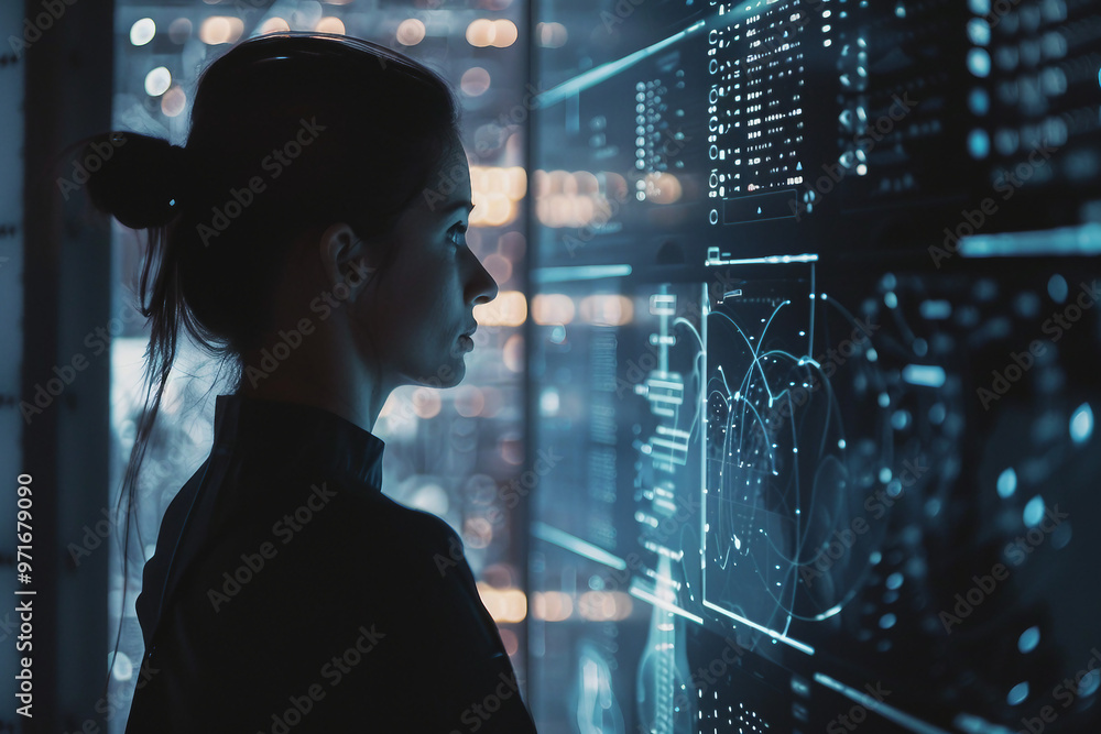 IT person in a office IT person in a office
