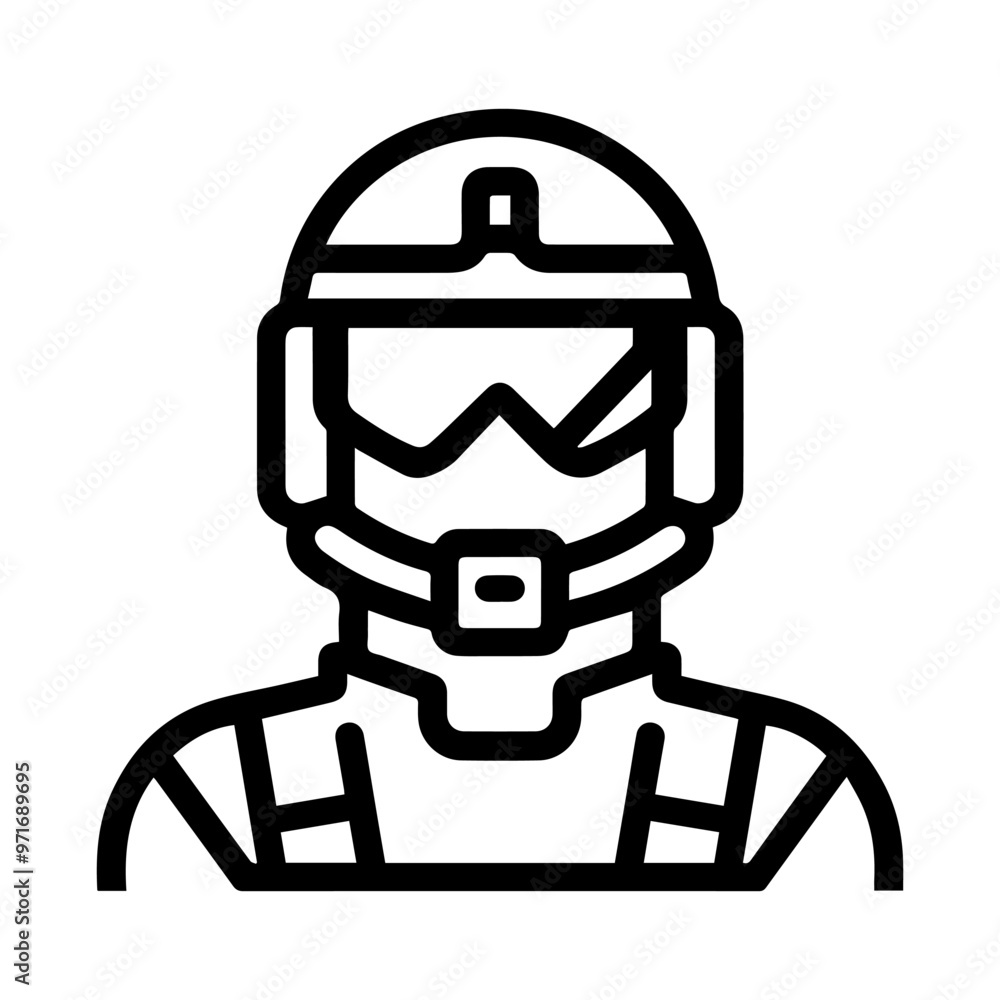troop icon or modern line symbol. Vector line art and icon design with bold outline. Black and white Pixel Perfect minimalistic symbol isolated white background. Silhouette simple thin sign troop icon or modern line symbol. Vector line art and icon design with bold outline. Black and white Pixel Perfect minimalistic symbol isolated white background. Silhouette simple thin sign