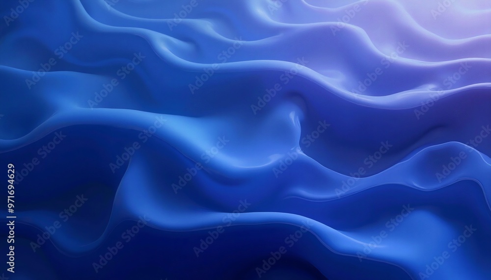 Fluid luminous waves with seamless glossy gradient