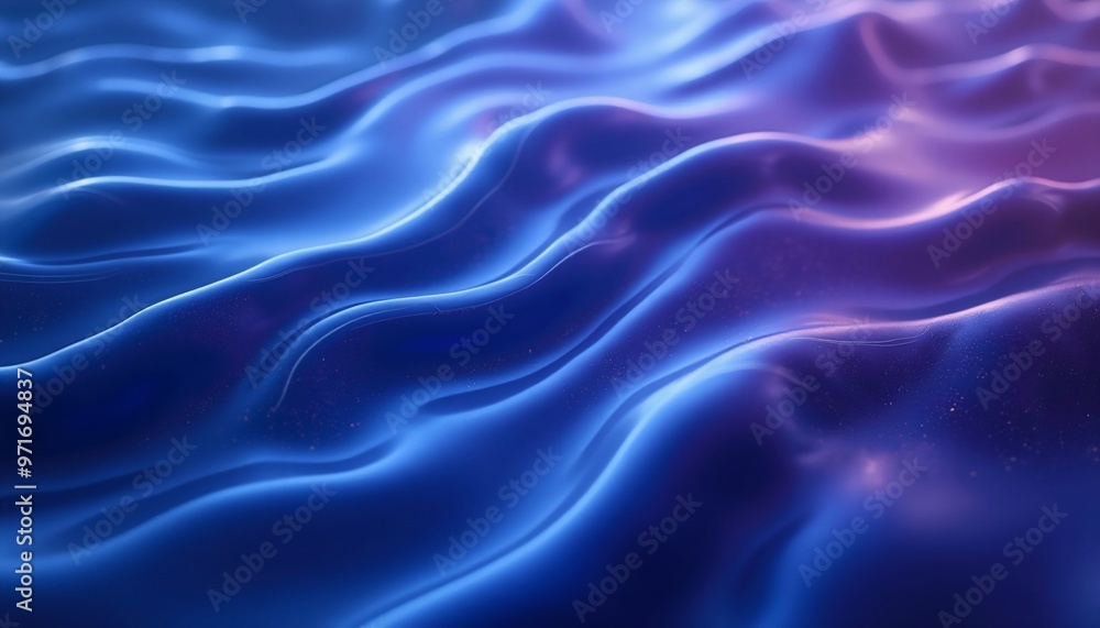 Obraz premium Fluid abstract gradient with luminous glossy waves