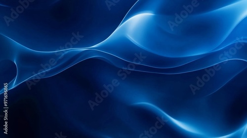 abstract blue gradient background, generative ai
