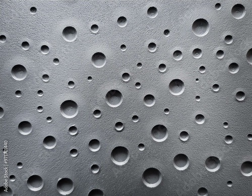 A detailed image of smooth, polished concrete with visible air bubbles, giving a modern, min