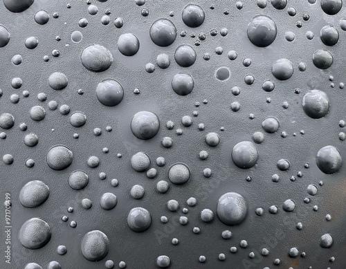 A detailed image of smooth, polished concrete with visible air bubbles, giving a modern, min