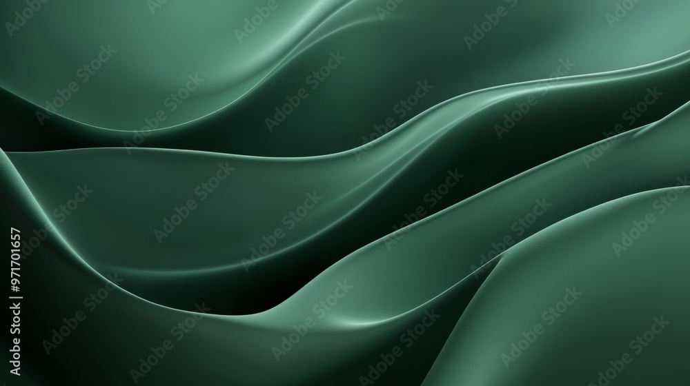 Obraz premium abstract emerald green gradient background generative ai