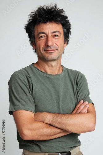 Wallpaper Mural Portrait of a Man with Casual Style and Confident Stance Torontodigital.ca