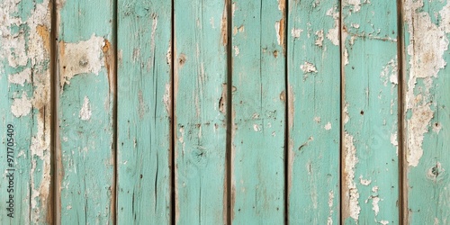 Weathered Teal Wood Planks Background Texture