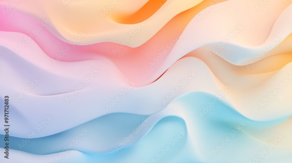 Fototapeta premium abstract pastel colors gradient background generative ai