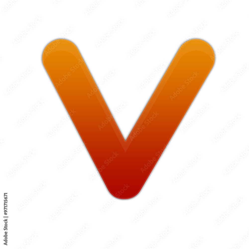 Red and Orange Gradient Capital Letter Red and Orange Gradient Capital Letter