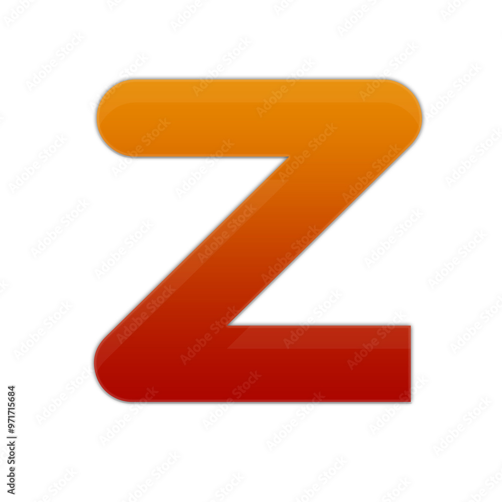 Red and Orange Gradient Capital Letter Red and Orange Gradient Capital Letter