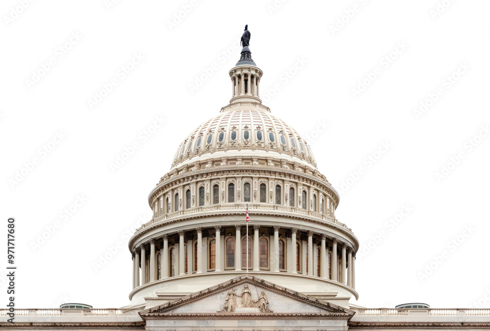Obraz premium PNG Us capitol dome landmark architecture authority.