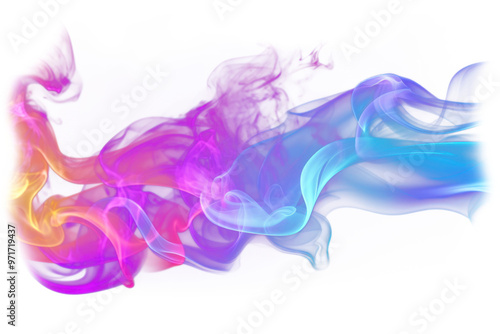 photo of *rainbow smoke*, lgbt, isolated on black background --ar 3:2