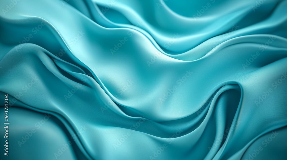 Obraz premium turquoise gradient abstract background, generative ai