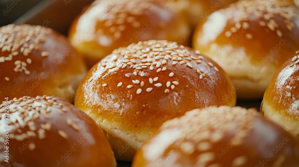 The national cuisine of Great Britain: Buns with sesame seeds. The national cuisine of Great Britain: Buns with sesame seeds.