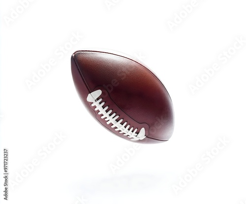 American Football Ball Isolated on White Background – Perfect for Sports Concepts, Football Equipment, and Athletic Events Stock Images