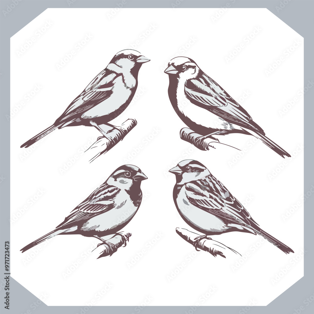 Set of Sparrow bird silhouette collection, Sparrow flying design, bird black silhouettes of different kinds sparrow vector flat isolated Set of Sparrow bird silhouette collection, Sparrow flying design, bird black silhouettes of different kinds sparrow vector flat isolated