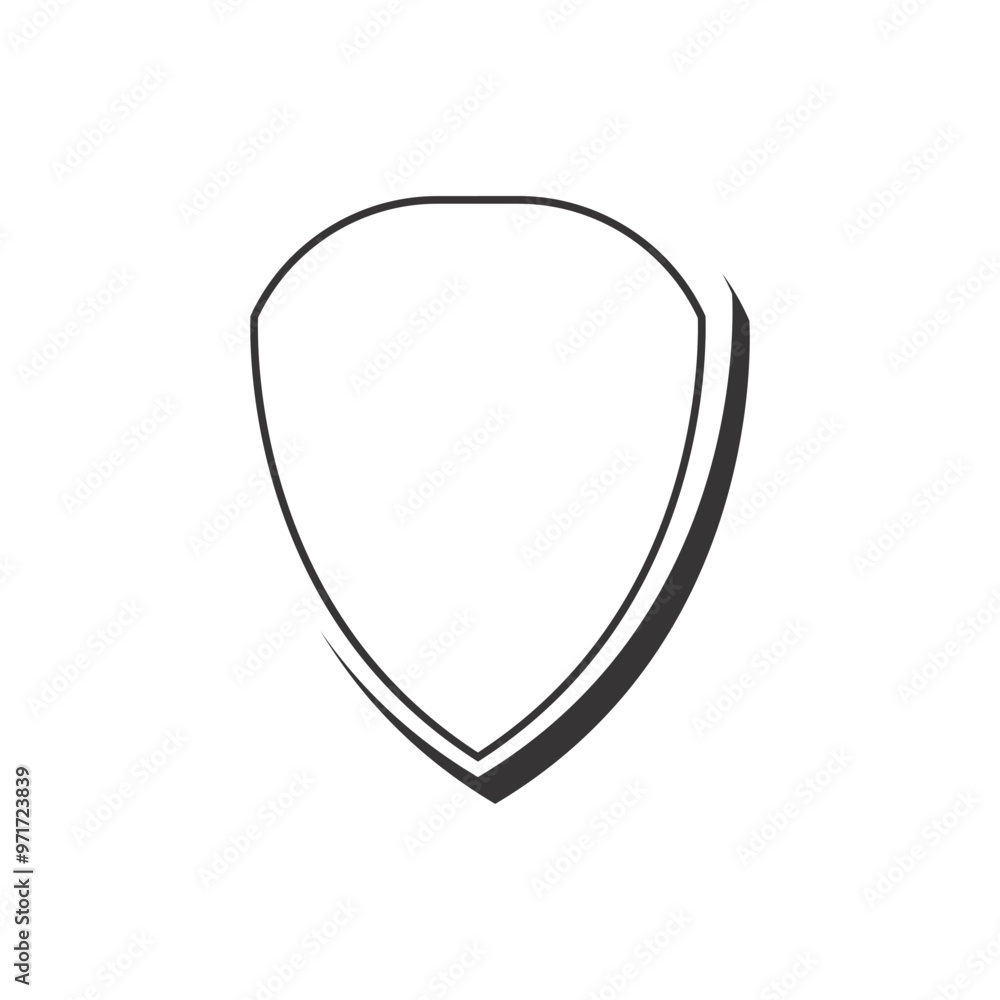 Line Security shield sign icon. vector illustration Line Security shield sign icon. vector illustration