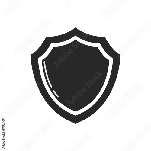 Security shield sign icon vector illustration