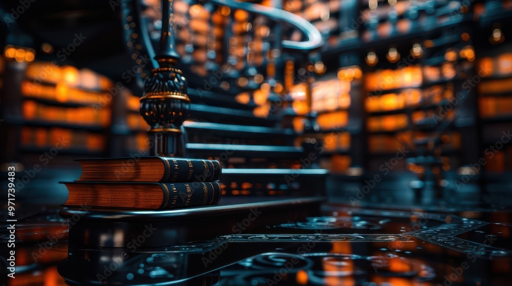 Grand library with ornate decor, elegant and historical, Urban, Soft tones, Photograph, Literary heritage Grand library with ornate decor, elegant and historical, Urban, Soft tones, Photograph, Literary heritage