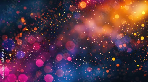 abstract particles dots background banner