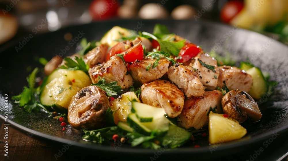 National cuisine of Great Britain: James Bond Salad. National cuisine of Great Britain: James Bond Salad.