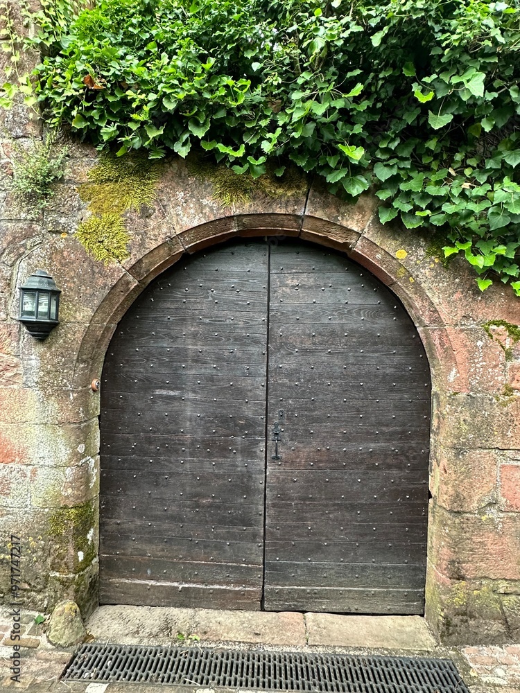 vieux portail en bois
