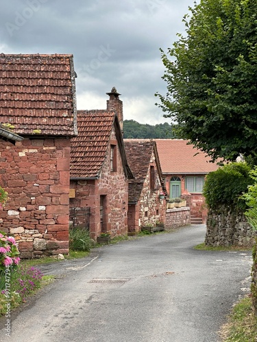 Obraz na płótnie Dans les rues de Collonges-la-rouge w salonie