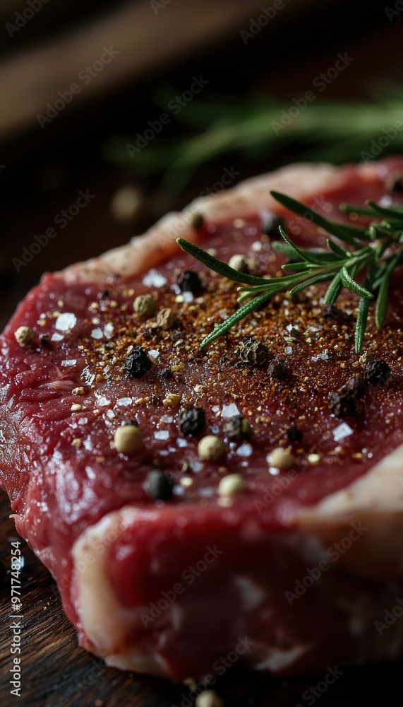 Seasoning Ribeye Steak with Spices, Herbs, and Olive Oil for Perfect Grilling Seasoning Ribeye Steak with Spices, Herbs, and Olive Oil for Perfect Grilling